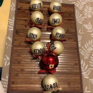 ❤️Santa / Rudolf / Reindeer Ornament Set❤️